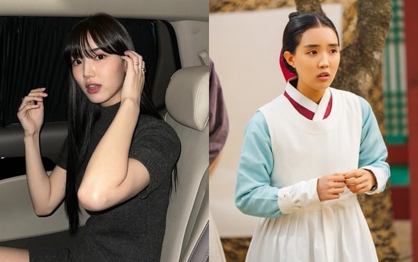 演員尹瑞娥為韓韶禧同門師妹，照片中她留著長髮、穿著米色上衣，展現溫柔氣質，隸屬於經紀公司 9ato Entertainment。