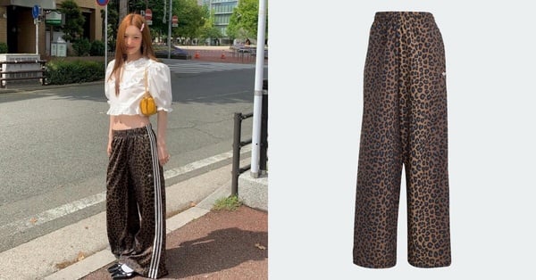 adidas Originals服飾推薦：豹紋長褲，NT$3,690