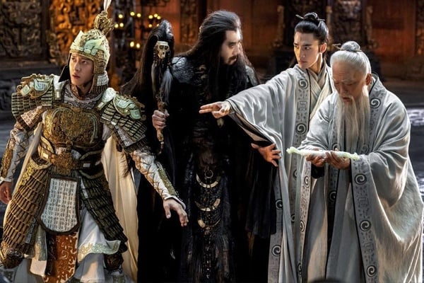 電影《封神第一部》中的戰爭場面，展現了宏大的古代戰爭視覺效果。