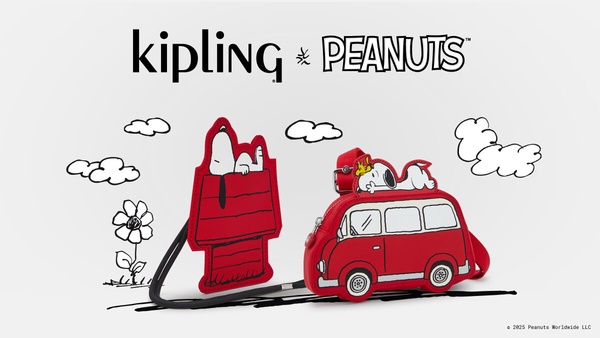 最新話題聯名新品：Kipling x PEANUTS