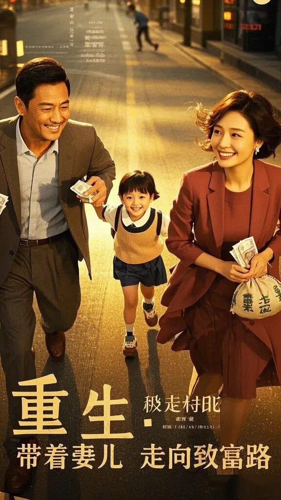《重生：帶著妻兒走向致富路》結合重生與大男主題材，劇情著重於搞事業，追起來很過癮，講述男主角上一世將心力都放在養父母上，沒有空管妻子，導致妻子難產，之後男主孤寡過了一生，車禍死亡後重生回到老婆生產前，他這次決定好好照顧老婆，認真經營事業。而這部短劇設定在80年代，服化道還原度很高，也獲得不少好評！