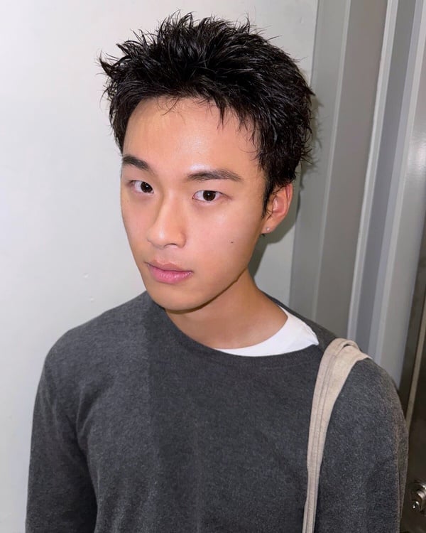 不用整理髮型男範本6：日系漸層短髮