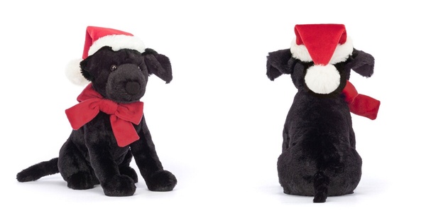 2025 Jellycat 聖誕限定必買：聖誕帽拉不拉多 Winter Warmer Pippa Labrador