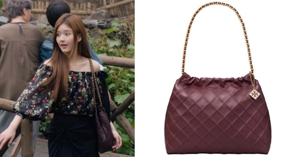 《許我耀眼》趙露思同款平價包：TORY BURCH FLEMING 束口包