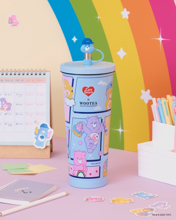 五桐號聯名Care Bears「不鏽鋼吸管杯(附吸管套)」加購價599元
