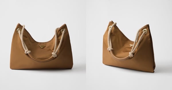 韓星同款大容量托特包1：Prada Re-Nylon繩索肩背包，NT$83,000 (Karina、Sana 同款）