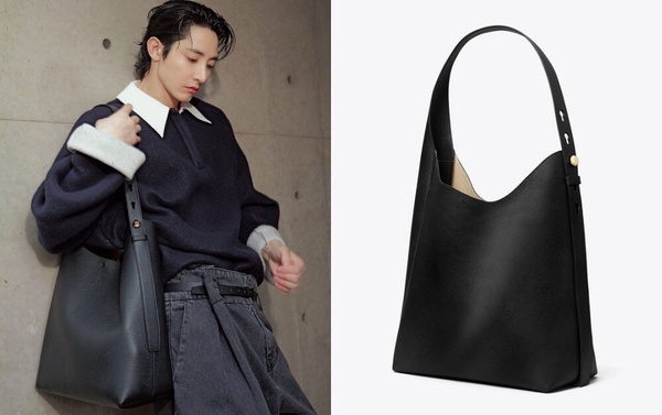明星同款大容量托特包5：TORY BURCH Romy Hobo 肩背包，NT$21,500 (李洙赫同款）