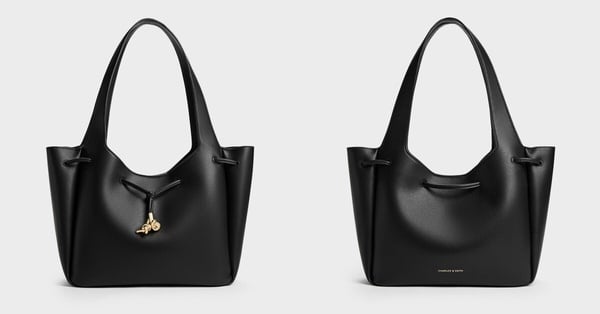 平價大容量托特包1：CHARLES &amp;amp;amp;amp;amp;amp;amp;amp;amp;amp;amp;amp; KEITH Mila 金屬扭結托特包，NT$2,990
