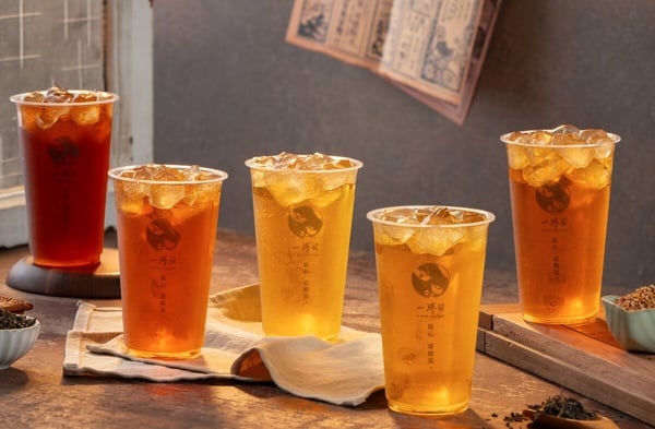 一杯清澈的一沐日糯米香茶，是店內的隱藏版推薦飲品