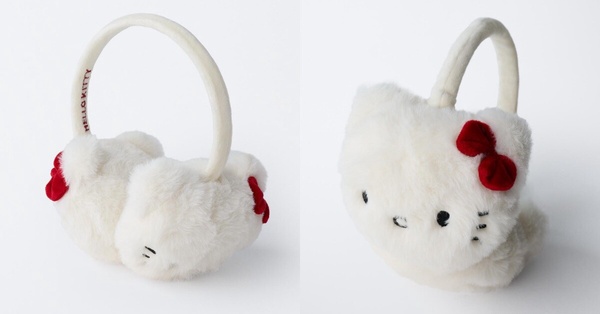 ZARA × Hello Kitty 聯名新品必收：HELLO KITTY 毛絨耳罩，NT$490