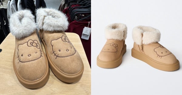 ZARA × Hello Kitty 聯名新品必收：HELLO KITTY 厚底毛絨雪靴，NT$1,790