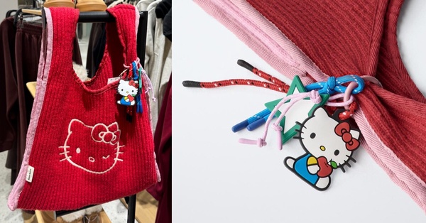 ZARA × Hello Kitty 聯名新品推薦：HELLO KITTY 針織托特包，NT$1,290