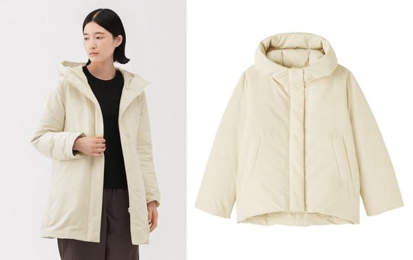 平價羽絨外套推薦6：無印良品MUJI 撥水加工羽絨外套