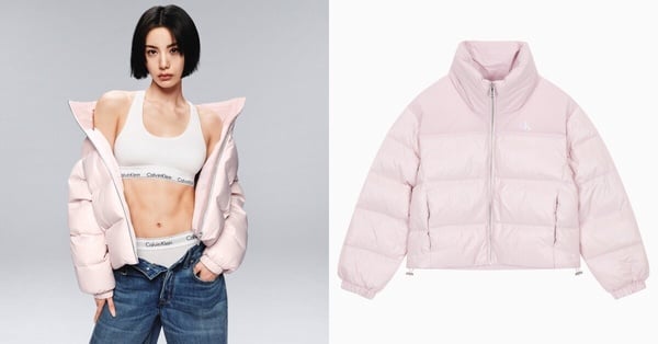時髦百搭羽絨外套推薦7：Calvin Klein 霧面亮澤羽絨外套
