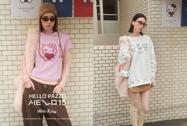 HELLO KITTY × PAZZO 15週年聯名登場！全系列商品&價格公開，巨型Kitty公仔裝置必打卡