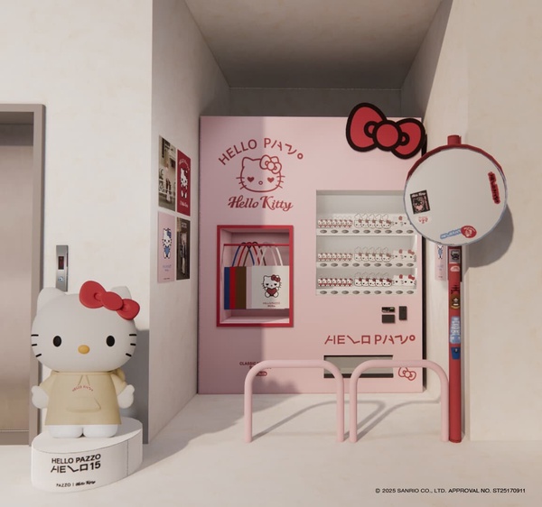 HELLO KITTY × PAZZO 15週年聯名登場！全系列商品&價格公開，巨型Kitty公仔裝置必打卡