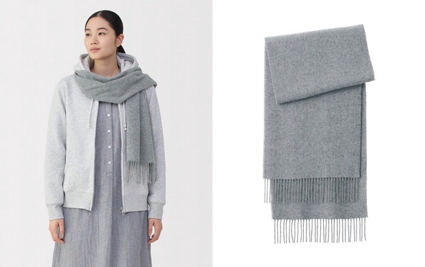 全台大降溫！2025高CP「平價圍巾」推薦：UNIQLO、GU 百元價入手，Karina同款必搶！