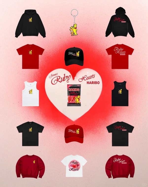 JENNIE x Haribo正式開賣！聯名哪裡買？全品項＋台幣售價一次看，Jennie同款愛心T必搶