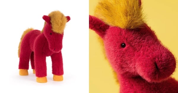 Jellycat 2026 年西洋情人節新品：赤焰馬 Festival Horse