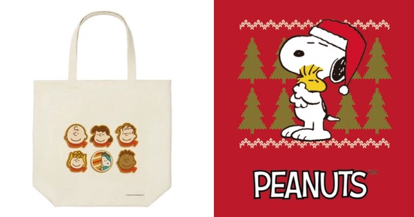 UNIQLO 「500元內交換禮物」推薦：期間限定史努比「PEANUTS Holiday 系列」迷你托特包，NT$390