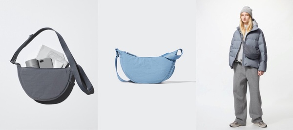 UNIQLO 「500元內交換禮物」推薦：男女適用 弧形迷你肩背包 ，NT$390