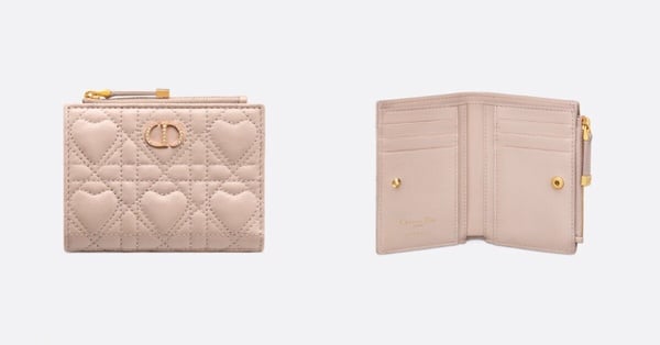 Dior 日本限定皮夾：Caro Dahlia 錢包