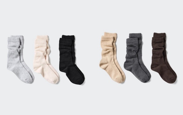 日本UNIQLO隱藏熱賣：寬鬆襪子3入組，NT$290