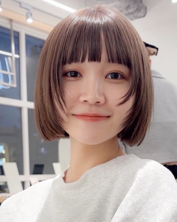 2026短髮造型推薦2：日系直線鮑伯