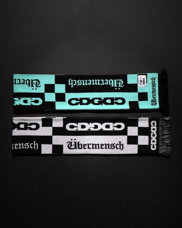 CDG x G-DRAGON 經典格紋圍巾，NT$2,680