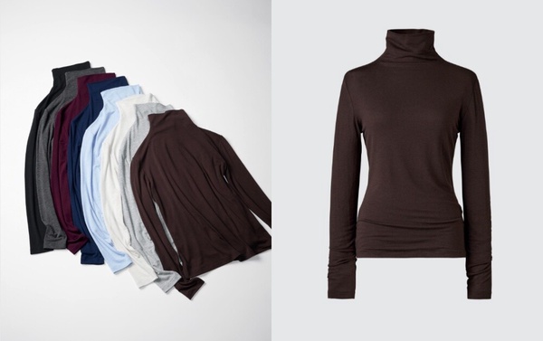 發熱衣品牌推薦1：UNIQLO HEATTECH極暖 喀什米爾混紡高領T恤