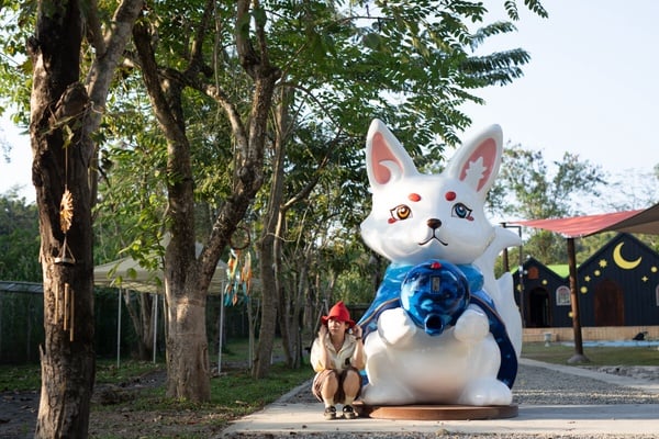 高雄「野森動物學校」亮點2：打造星月水籤所開運，還有命運籤詩