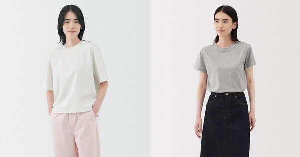 無印良品服飾配件第一名：男女天竺圓領短袖T恤，NT$199