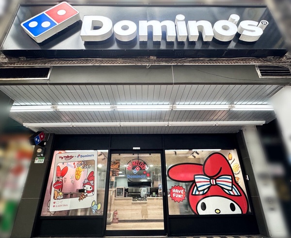 達美樂打造美樂蒂期間限定佈置門市！