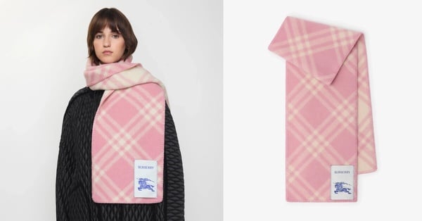 2026精品圍巾推薦：Burberry 格紋圍巾，NT$20,500