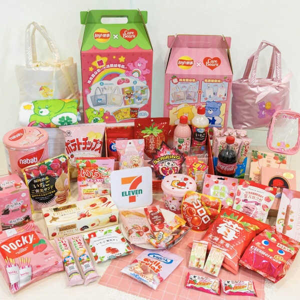 7-11「草莓季」新登場！三麗鷗草莓甜點周邊、熊抱哥票卡零錢包必收，草莓零食優惠開跑