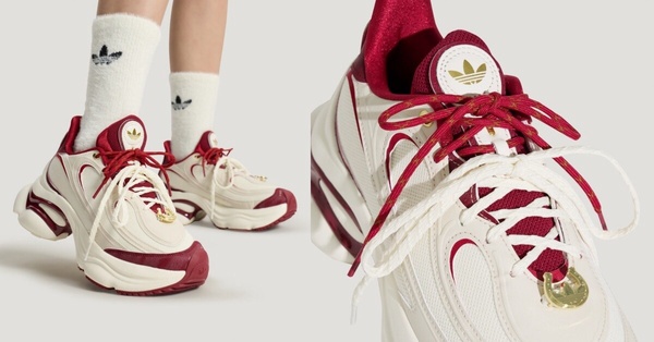 adidas Originals 2026馬年限定OZVENUZ運動鞋，紅金配色與厚底增高設計
