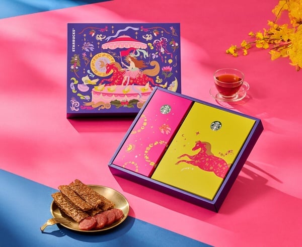 星巴克星饗豐味肉乾禮盒-金錢豬肉乾與檸檬馬告豬肉脆捲-過年送禮