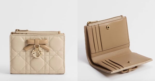 2026 Dior 必收短夾推薦：Lady Dior Dahlia 錢包，NT$30,000 /NT$30,500 (雙色拼色款）