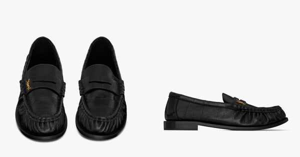 精品樂福鞋推薦7：Saint Laurent LE LOAFER supple in eel，NT$42,850