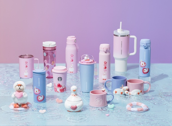 星巴克西洋情人節新品「甜蜜果凍鴨」 必收！