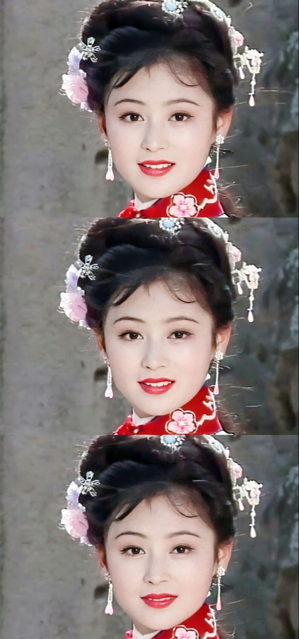 陳紅是《獻魚》陳飛宇的媽媽，她早年也是經典古裝美女，五官大氣精緻，特別上鏡。後來嫁給大導演陳凱歌，就沒有出來拍戲了。