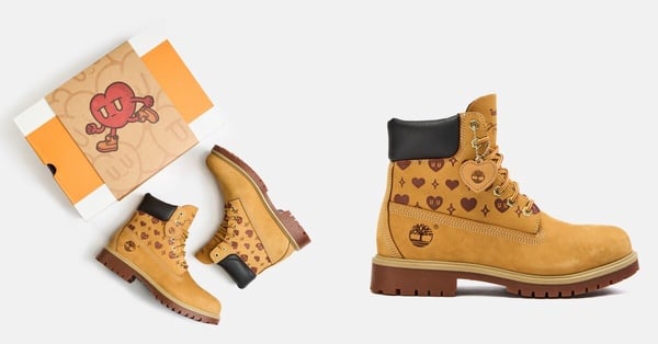 Timberland ft. Kurt Wu 限量訂製款黃靴，NT$7,200
