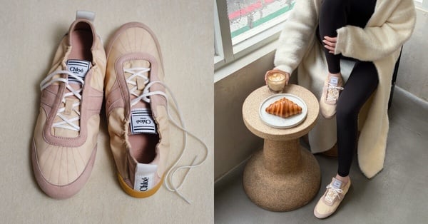 Chloé Kick 淡粉色芭蕾休閒鞋，NT$23,800
