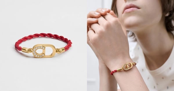 精品開運紅繩推薦：Dior Lucky Dior 手鍊，NT$14,400