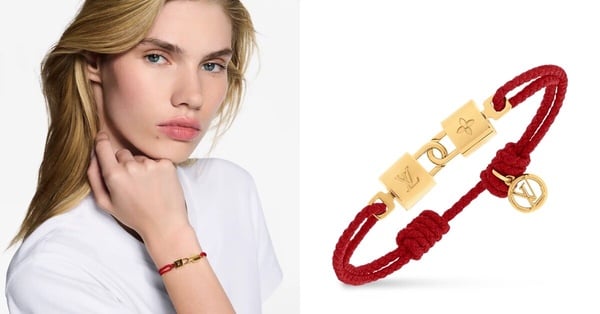 精品開運紅繩推薦：Louis Vuitton Twin Locked 手環，NT$12,400