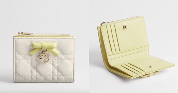 Dior 日本限定皮夾：Lady Dior Dahlia 錢包