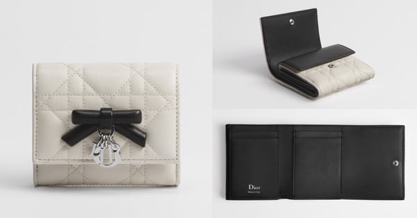 Dior 日本限定皮夾：Lady Dior Lotus 錢包
