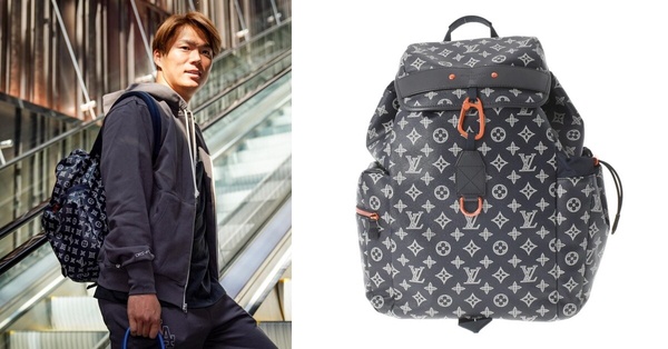 山本由伸精品包收藏：Louis Vuitton Monogram Ink Discovery 後背包