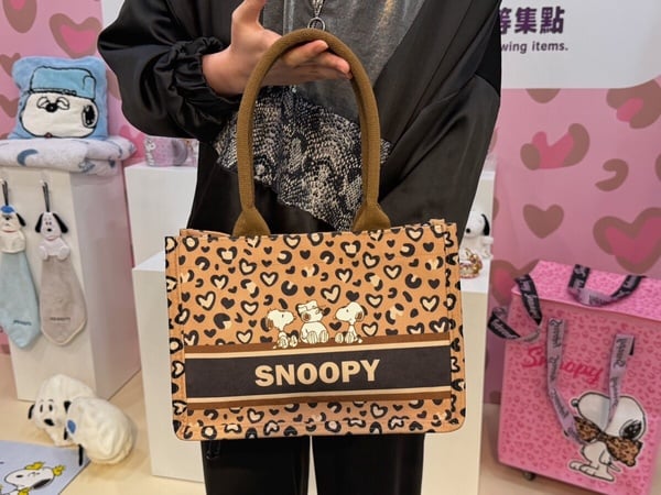 康是美豹紋史努比加價購「SNOOPY手提托特包」：加購價399元