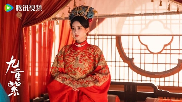 9位陸劇95花「紅色嫁衣」古裝！田曦薇《逐玉》美翻，《折腰》宋祖兒黑紅嫁衣超華麗！